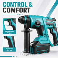 Marteau perforateur rotatif sans fil 20V SDS Plus pour béton, maçonnerie et démolition