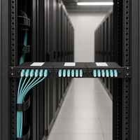Module de cassette 1U 19 pouces pour centre de données, panneau de brassage fibre optique MPO MTP vers LC, 36 fibres, 18 ports LC duplex, montage en rack