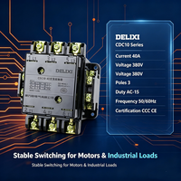 Contacteur CA à semi-conducteurs Delixi 3P 8A 380V 400V Type Magnétique Montage sur Rail DIN pour le Contrôle des Climatiseurs Domestiques