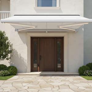 กันสาดไฟฟ้าแบบม้วนเก็บได้เต็มรูปแบบสำหรับประตูหน้าบ้าน - Product Image 4