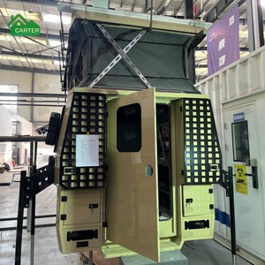 Piccolo <span class=keywords><strong>Camper</strong></span> Ibrido Fuoristrada con Tetto a Scomparsa, Roulotte Pieghevole, Standard Australiano <span class=keywords><strong>per</strong></span> Campeggio su Camion e Fuoristrada - Product Image 1