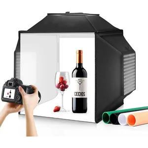 Новый дизайн профессиональная световая коробка 40 см 480 светодиодная 600D нейлоновая фотостудия Мягкая коробка для фотосъемки фото коробка с подсветкой