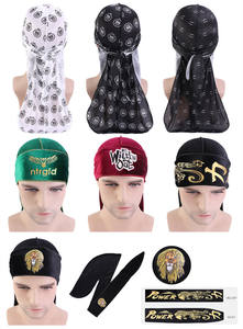 Durags en soie personnalisés, Durag Long Tail Doo Rags 360 Wave Cap <span class=keywords><strong>Bandana</strong></span> Hat Durag Cap Long Tail <span class=keywords><strong>Bandana</strong></span> Designer Casquette extensible - Product Image 2