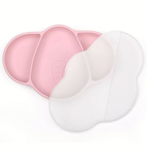 Plato de Silicona Personalizado para Bebés, Juego de Vajilla de Silicona OEM/ODM, Logotipo Personalizado, Precio de Fábrica al por Mayor, Plato para Niños Pequeños - Product Image 2