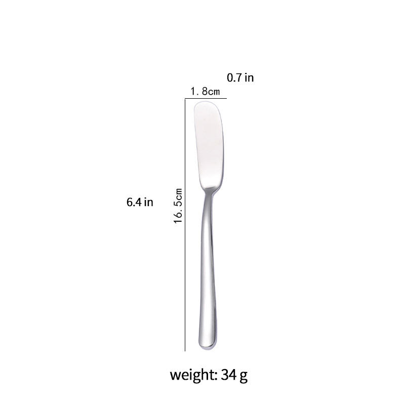 Couteau à beurre argenté 16,5 cm