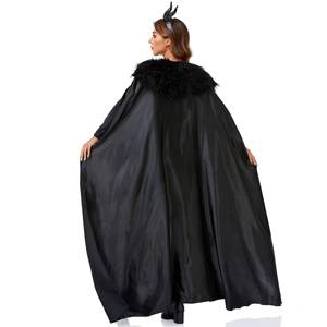 Capes noires d'Halloween HP, costumes de sorcières maléfiques, démons cornus, costumes de démons - Product Image 3