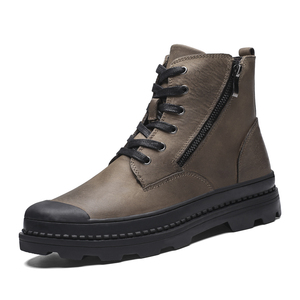 Meilleur prix 2021 Chaussures de randonnée imperméables pour hommes en cuir véritable pour toutes les saisons - Product Image 4