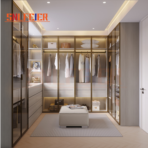 <span class=keywords><strong>Armadio</strong></span> Angolare Moderno su Misura con Ante in Vetro - Elegante Mobile su Misura per Camere da Letto e Interni di Hotel - Product Image 2