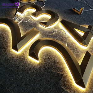 Enseigne <span class=keywords><strong>suspendue</strong></span> rétro 3D personnalisée en aluminium avec éclairage LED et transformateur, pour publicité murale culturelle des bâtiments et des bars - Product Image 1