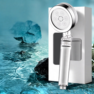 Cabezal de Ducha con Filtro Hanjie de 1 Etapa, 100 GPD, Antibacteriano, Elimina Cloro, Portátil, Spa, Masaje, Burbujas, Presurización, Rociador de Lluvia - Product Image 1