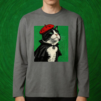T-shirt à manches longues de qualité supérieure pour hommes OEM/ODM, col rond, épaules tombantes, t-shirts de marque pour hommes
