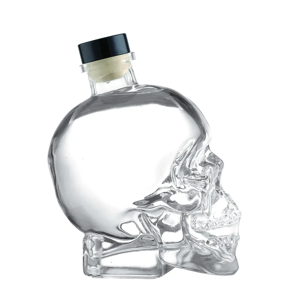 Aangepaste Wijnfles Whisky Rum Tequila Wodka Brandewijn Fles 500 Ml 750Ml Lege Glazen Flessen