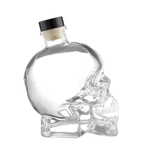 Aangepaste Wijnfles Whisky Rum Tequila Wodka Brandewijn Fles 500 Ml 750Ml Lege Glazen Flessen