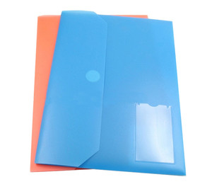 Produits de classement avec logo personnalisé portefeuilles en plastique sac de documents <span class=keywords><strong>transparent</strong></span> avec bouton pression dossier de fichiers en plastique PP sac de fichiers - Product Image 3