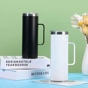 Taza de Viaje de Acero Inoxidable Aislada de 20 oz con Tapa y Asa - Vaso Térmico para Café, Sellado al Vacío, para Camping - Product Image 4