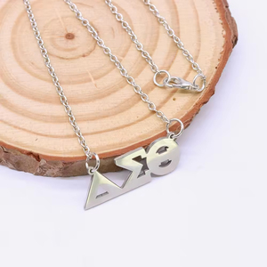 Ciondolo Personalizzato con Logo in Acciaio Inossidabile, Catene alla Moda, Nome Personalizzato, Lettere Greche per Confraternite DST - Product Image 3