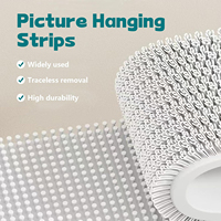 Bandes adhésives pour accrocher les photos, crochets muraux adhésifs pour photos, bandes adhésives sans clous et sans dommages pour le montage des cadres