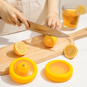 Silicone Food <b>Container</b> Round Fresh Keeper Lid Avocado Fruit Storage Box Keep Fresh Minimalist Design - Product Image 6