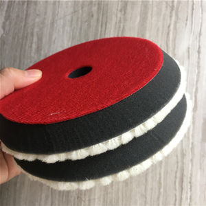 Tampon <span class=keywords><strong>de</strong></span> polissage en <span class=keywords><strong>laine</strong></span> <span class=keywords><strong>de</strong></span> haute qualité <span class=keywords><strong>de</strong></span> 5 pouces <span class=keywords><strong>de</strong></span> long pour polisseuse à double <span class=keywords><strong>action</strong></span> - Product Image 1