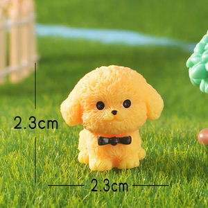 Set di Mini Statuette di <span class=keywords><strong>Cani</strong></span> in Resina, Simpatici Ciondoli a Forma di Samoyed e Shih Tzu per Artigianato Fai-da-Te e Decorazioni per Giardini e Scrivanie - Product Image 6