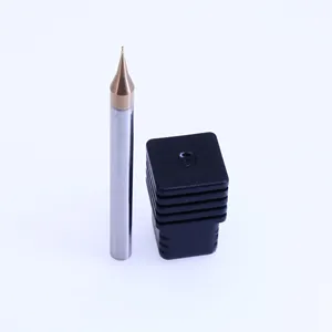 High precision tungsten copper coating solid carbide micro cutting diameter medical industry 2 flutes ball nose end mill