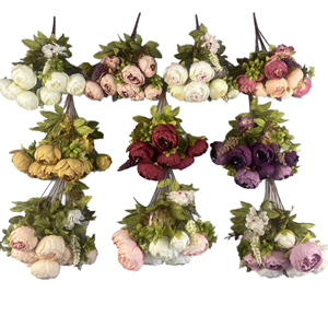 Flores Artificiales de Rosa Realistas Hechas a Mano para Decoración del Hogar, Fotos de Boda, Acción de Gracias, Día de la Madre, Navidad - Product Image 1