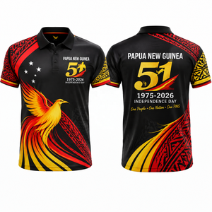 เสื้อโปโลงานเฉลิมฉลองวันชาติแบบสั่งทำพิเศษ พิมพ์ลาย PNG สำหรับงานวันประกาศอิสรภาพ ชุดยูนิฟอร์มงานวัฒนธรรมแบบซับลิเมชั่นเต็มตัว - Product Image 3