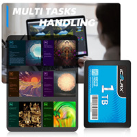 قرص صلب داخلي ICOOLAX بسعة 1 تيرابايت، SSD SATAIII مقاس 2.5 بوصة، قرص صلب SATA3 بسعة 1 تيرابايت للحاسوب المحمول، قرص صلب داخلي SSD بسعة 1 تيرابايت