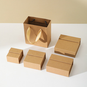 Custom Logo Black Rigid Drawer Jewelry Box Ring Necklace Earring <b>Gift</b> Packaging Cardboard Paper <b>Boxes</b> with Paper Shopping Bag - Product Image 6