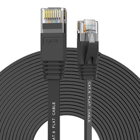 DENIXI Ventes directes d'usine Cordon de raccordement plat Câble de réseau de test de réussite Câble de communication CAT6 UTP 30M