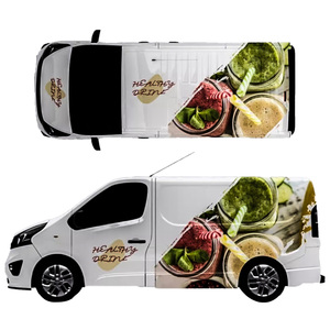 Vinilo autoadhesivo de PVC personalizado de fábrica, envoltura de cuerpo de furgoneta, publicidad gráfica, pegatina de envoltura de vinilo personalizada <span class=keywords><strong>para</strong></span> camión de comida - Product Image 1