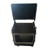 Boîtier de transport 7U pour montage en rack avec roues pour mixeur et amplificateur DJ professionnel