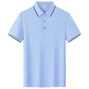 Polo Shirt Solid Color Short Sleeve Moisture Wicking Daily Wear Customizable Logo Promotional Work Clothes - Product Image 4