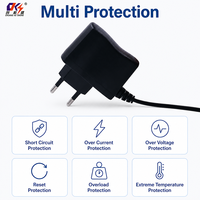 Adaptateur secteur mural personnalisable AC-DC 5V 6V 12V 1A avec prise EU, alimentation à découpage pour balance électronique et produits électroniques