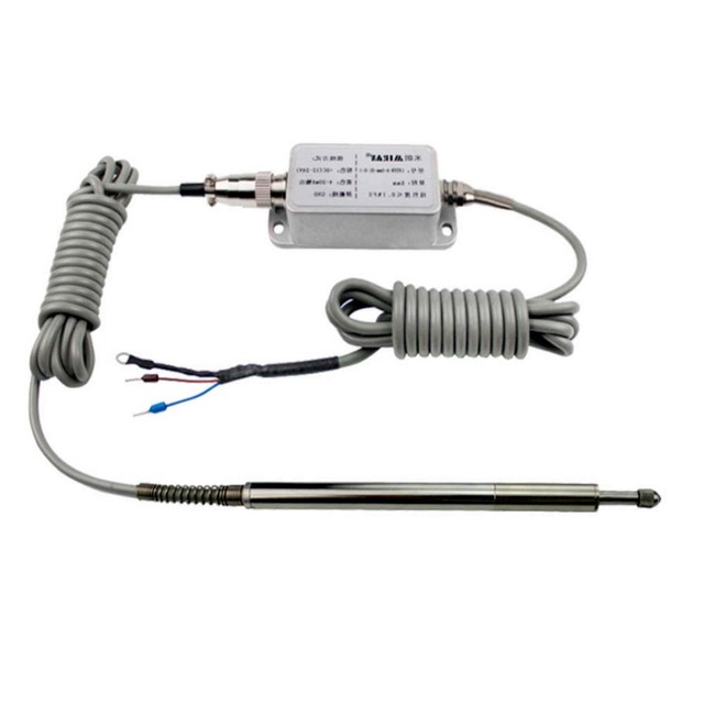 MIRAN LVDT8 High Precision Spring Return Linear Displacement Sensor DC24V 0.1%FS Accuracy Analog RS485 Output