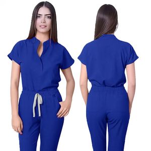 Set di Camici Chirurgici Unisex Senza Maniche in Tessuto Dobby Poliestere, <span class=keywords><strong>Abbigliamento</strong></span> <span class=keywords><strong>Medico</strong></span> per Dottori, Spa, Centri Estetici e Jogging - Product Image 3