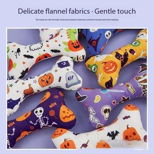 नए हेलोलीन पैटर्न इंटरैक्टिव मुखर कुत्ते च्यू खिलौना कार्टून शैली स्क्वीकी हड्डी के लिए पालतू जानवरों की आपूर्ति - Product Image 2