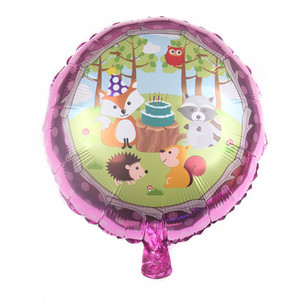 Animali della giungla 3D coniglio riccio scoiattolo palloncini di <span class=keywords><strong>compleanno</strong></span> decorazioni festa felice - Product Image 3