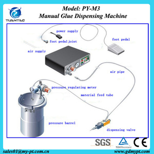 PY-M3 interruptor de pie control 502 pegamento instantáneo de la máquina/de baja viscosidad de tinta máquina de llenado - Product Image 2
