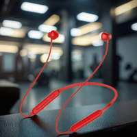 JL Chipset Wireless BT Sports Neckband Earbuds HIFI Stereo Bass Earphone avec indicateur de batterie LED et micro pour téléphone portable