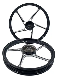 ล้อแม็กมอเตอร์ไซค์ขนาด 17 นิ้ว ชุดล้อเวลก์สำหรับ LC135 LC150 Y125ZR ดุมล้อมอเตอร์ไซค์ขนาด 17 นิ้ว รุ่น CNC Mio ใหม่ - Product Image 2