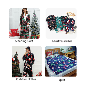 <span class=keywords><strong>Tela</strong></span> de Franela 100% Poliéster Estampada con Patrón de Dibujos Animados, Terciopelo Coral de <span class=keywords><strong>Doble</strong></span> Cara, para Manualidades Navideñas, Ropa para Mascotas y Muñecas, Peso Medio - Product Image 6