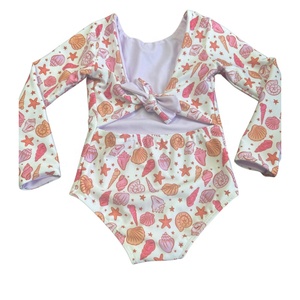 OEM bambine costumi da bagno manica lunga un pezzo per bambino costume da bagno per bambini costume da bagno - Product Image 3