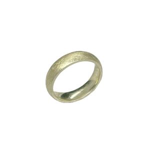 Bague de promesse en or massif 14K faite à la main, alliances de mariage mates quotidiennes pour femmes, cadeau d'anniversaire délicat pour ses bijoux turcs - Product Image 1