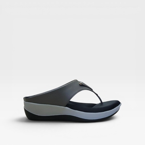 Sandales confortables pour femmes à entre-doigts, élégantes, à talon compensé, faciles à enfiler, chaussures décontractées pour usage quotidien intérieur/extérieur, avec coussinets souples - Product Image 2