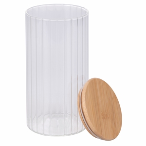 Barattolo in Vetro Borosilicato da 1,5L con Coperchio in Bambù - Product Image 2