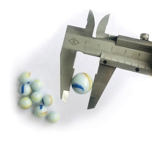 <strong>White</strong> Cream Color Glass <strong>Marble</strong> <strong>Ball</strong> for Children Toys - Product Image 2