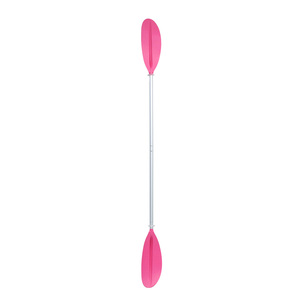 Nueva llegada: Remo de <span class=keywords><strong>kayak</strong></span> de aluminio ligero, desmontable, de doble hoja, de 2 secciones, con logotipo personalizado, <span class=keywords><strong>para</strong></span> remo en agua. - Product Image 1