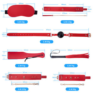 7 Pcs Bondage Mouth Plug Sexy Metal Handcuffs BDSM Bondage <strong>Suit</strong> for Couples Restraints Sex Games <strong>SM</strong> Products Sex Toy for Women - Product Image 6