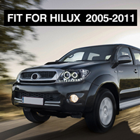 Archic nouveau design pour Hilux REVO/ROCCO 2005-2011 phares de voiture avec clignotant séquentiel lampe frontale yeux d'ange